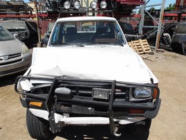 1985 TOYOTA PICKUP STANDARD CAB SR5 WHITE 2.4 MT 4WD Z21466